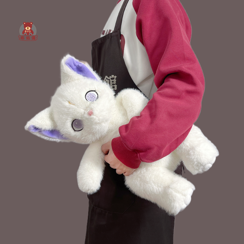 正版女巫猫咪玩偶白色小猫布娃娃