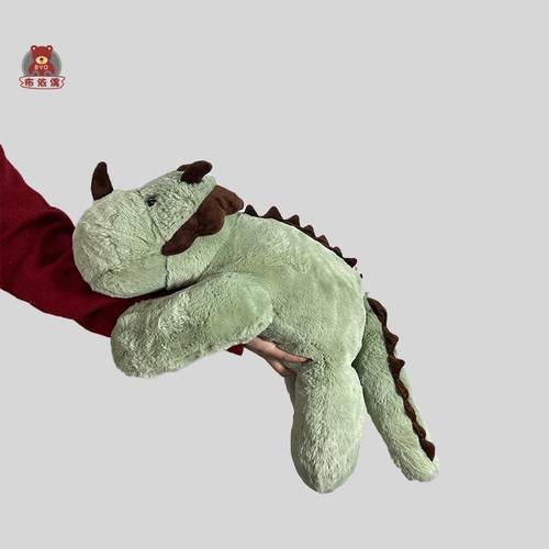 正版趴姿三角龙软萌抱枕毛绒玩偶