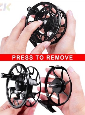 PROBEROS全金属渔轮 调节泄力渔线轮 中通矶竿筏轮前打轮 飞钓t7