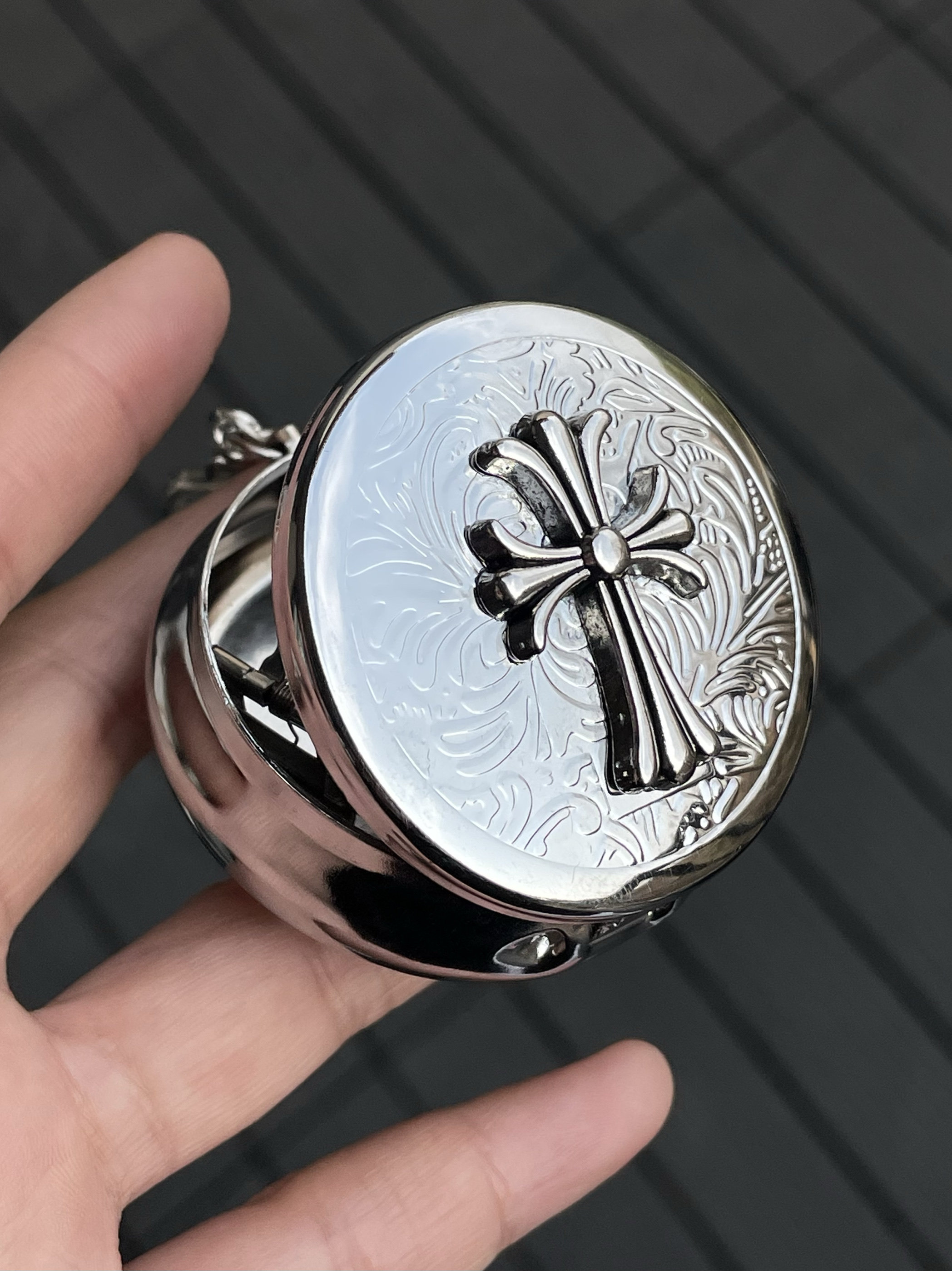 thumbnail for 【Roart】Vintage Cross Portable Ashtray Ornament Y Original