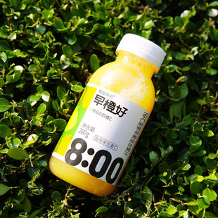零度果坊早橙好菠萝苹果汁280ml*8瓶装鲜榨混合营养早餐饮料包邮