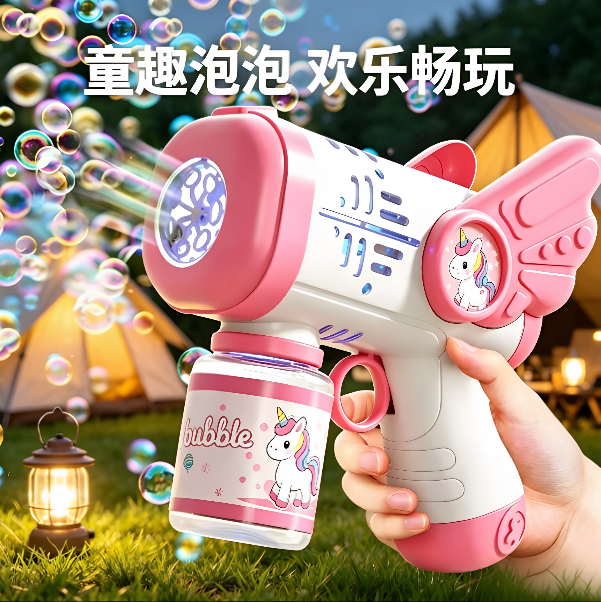 甄萌儿童电动全自动泡泡机玩具