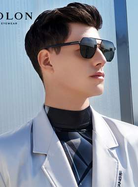 BOLON暴龙眼镜2023新品太阳镜经典飞行员偏光墨镜男驾驶镜BL8109