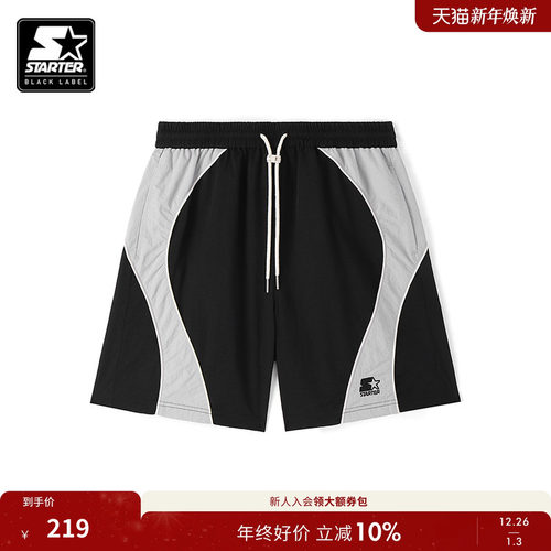 STARTER短裤男女同款新款拼接宽松显瘦时尚街头百搭运动裤子