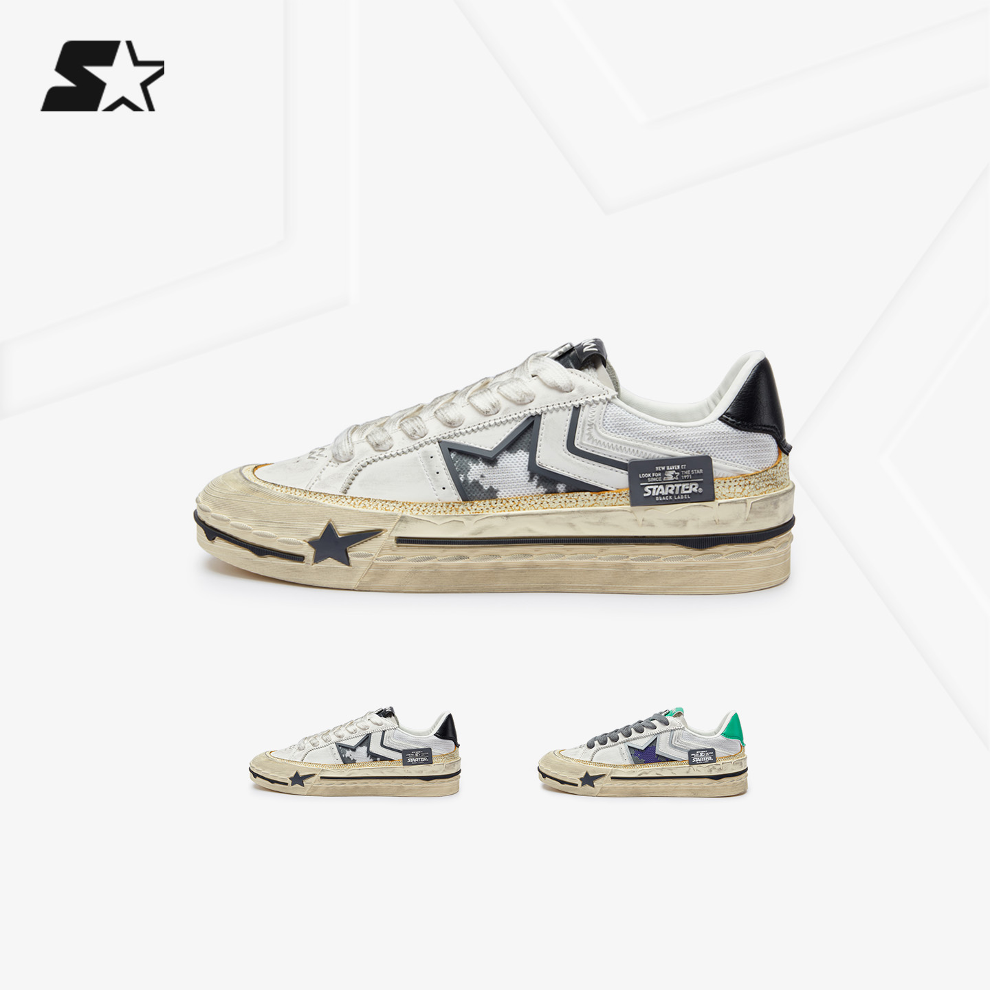 STARTER重塑板鞋2025秋冬新款网球鞋板鞋男鞋运动休闲鞋女鞋厚底