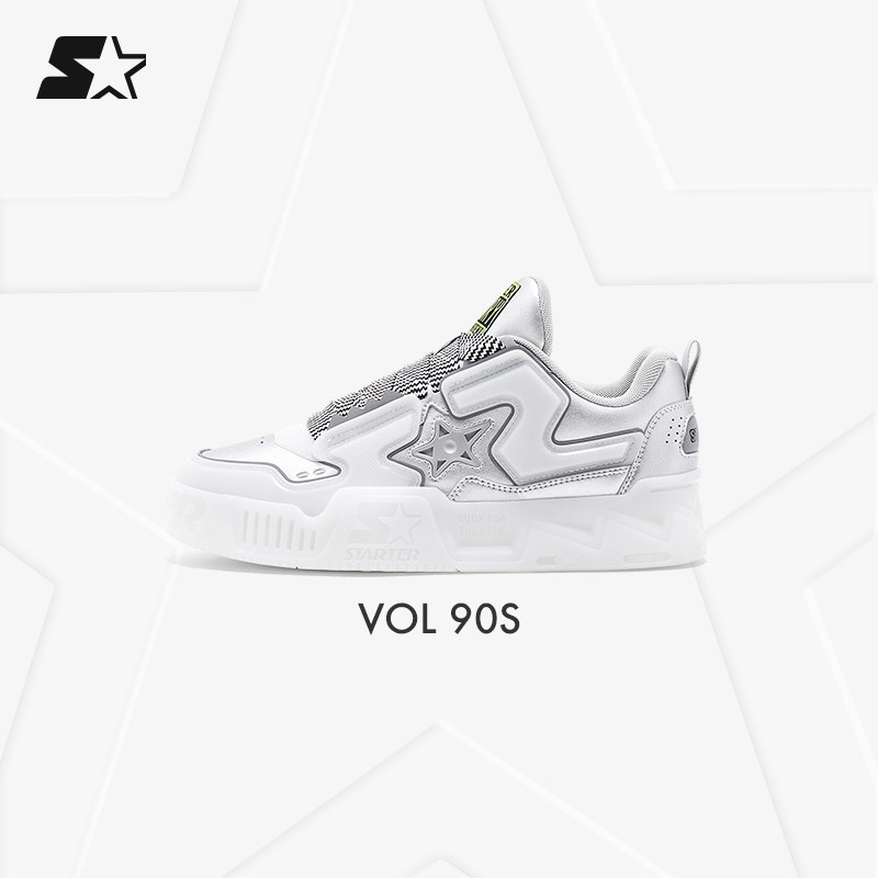 丁程鑫同款鞋子STARTER镭射掌机电玩鞋厚底运动休闲音浪鞋板鞋