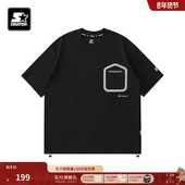 T恤美式 情侣新款 宽松显瘦百搭时尚 STARTER 运动休闲短袖 上衣