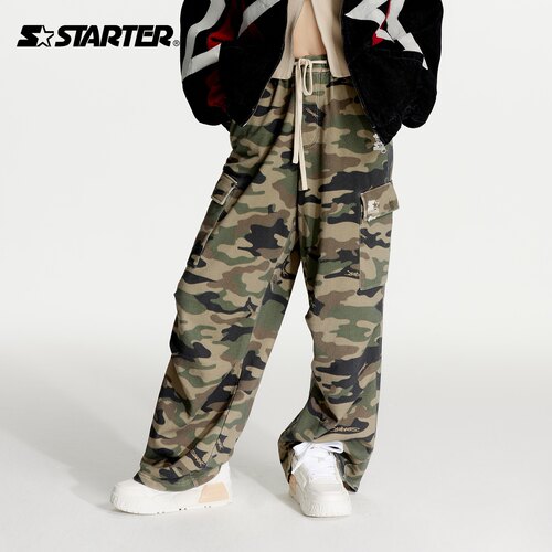 Starter迷彩宽松多口袋运动裤