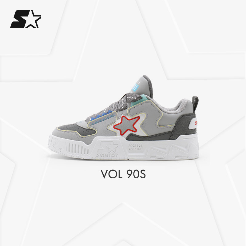 丁程鑫同款板鞋STARTER像素电玩鞋男女款厚底增高音浪休闲运动鞋