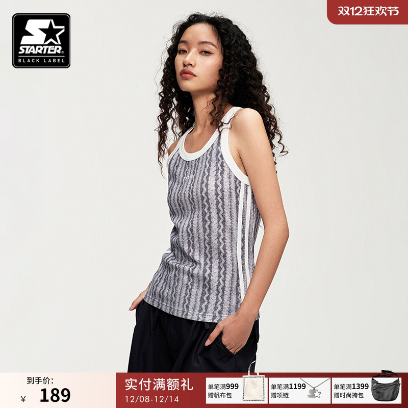 美式复古背心宽松女士背心