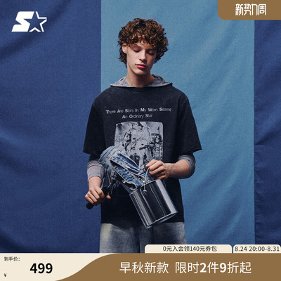STARTER短袖T恤2026夏季新款复古美式街头男女同款休闲百搭上衣