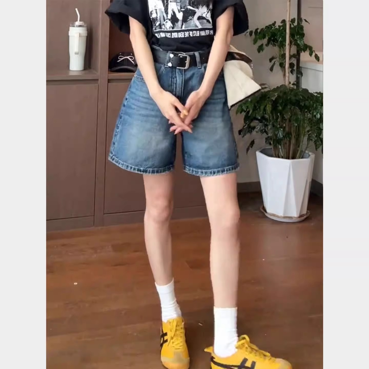 女童牛仔短裤夏装2025新款外穿儿童五分裤夏季洋气女孩大童装中裤