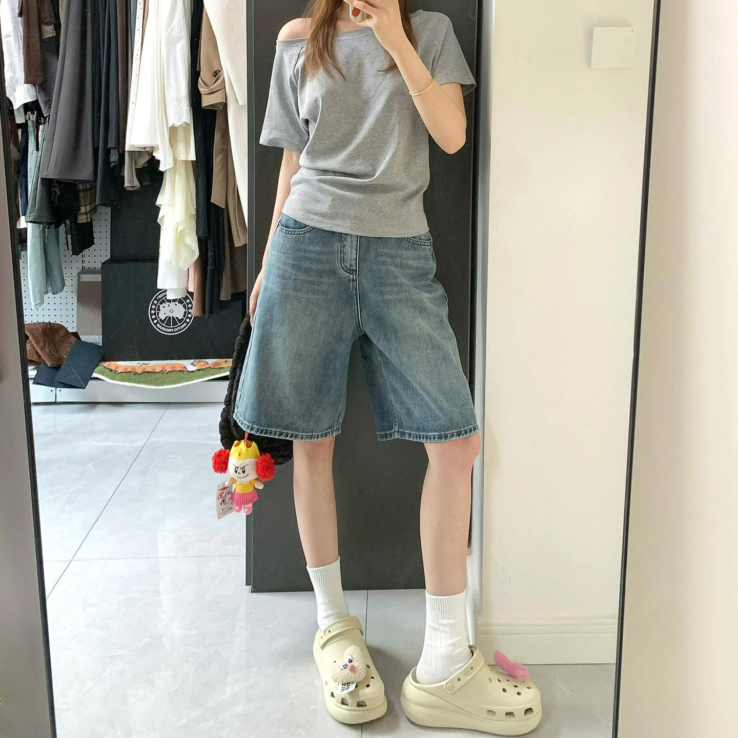 女童牛仔短裤夏装2026新款儿童五分裤夏季大童中裤巨好看12岁女孩