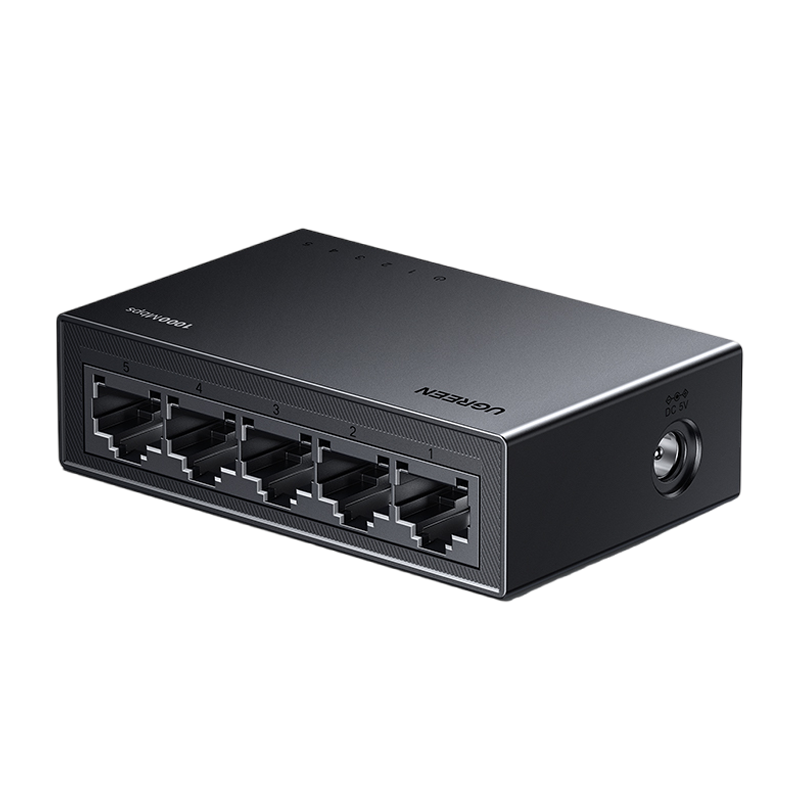 绿联千兆交换机5/8五口16/24网络路由器2.5g万兆网线宽带家用网口多接口一分二四4转换安防扩展分流分线器