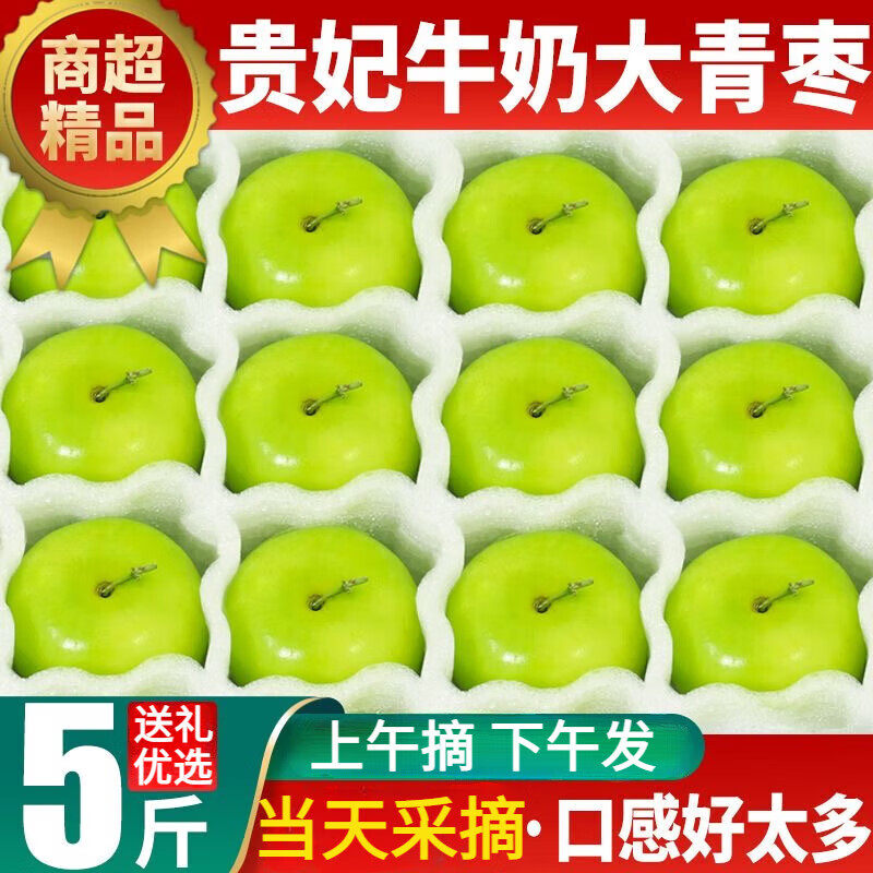 正宗牛奶青枣新鲜奶香大青枣贵妃枣冬脆甜孕妇水果枣福建青枣大果