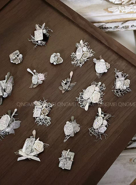 小瑄冰梦系列美甲堆钻球白色高品冰花K9堆堆钻超闪指甲装饰材料