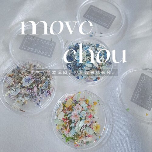 小瑄日系ins风新款花园油画系列美甲干花blc小花郁金香花瓣饰品