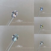 小瑄超闪椭圆成品手工堆钻无缝钻球多切面鸽子蛋美甲饰品指甲钻饰