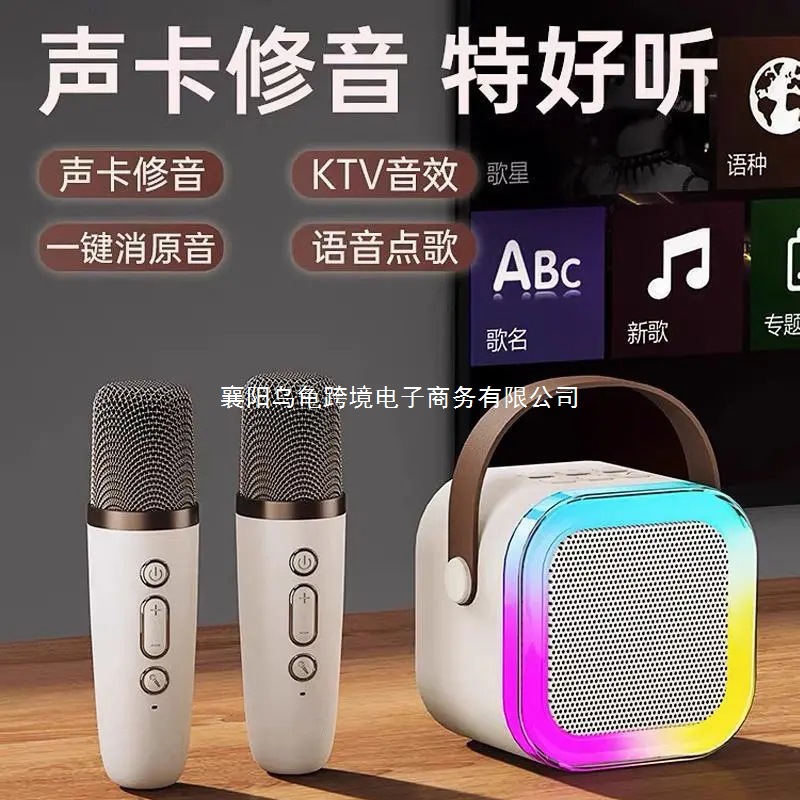 柏林之声家庭k歌蓝牙音箱KTV卡拉OK无线双麦克风一体机K歌音响儿