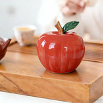 茶宠小摆件招财进宝平安果苹果茶道茶桌茶具玄关办公桌可爱配件玩