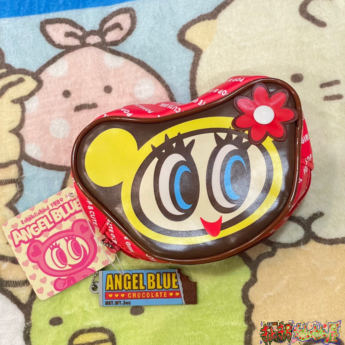 【现货掉落】ANGELBLUE全新带吊小花零钱包美品原宿童趣y2k