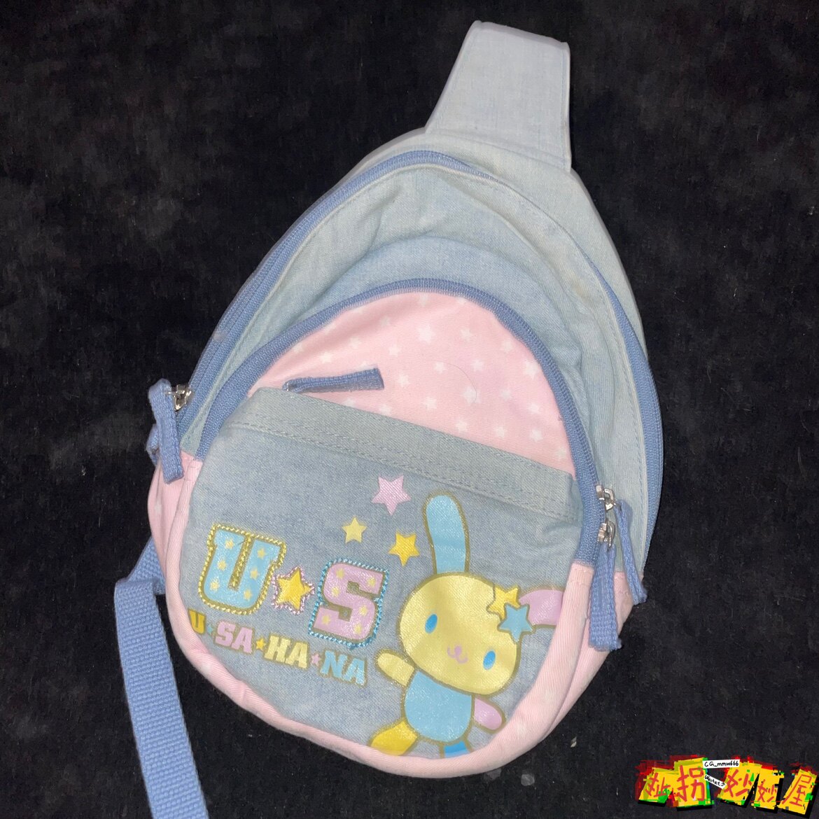 【现货掉落】花小兔日牌中古稀有孤品可爱斜挎包原宿童趣