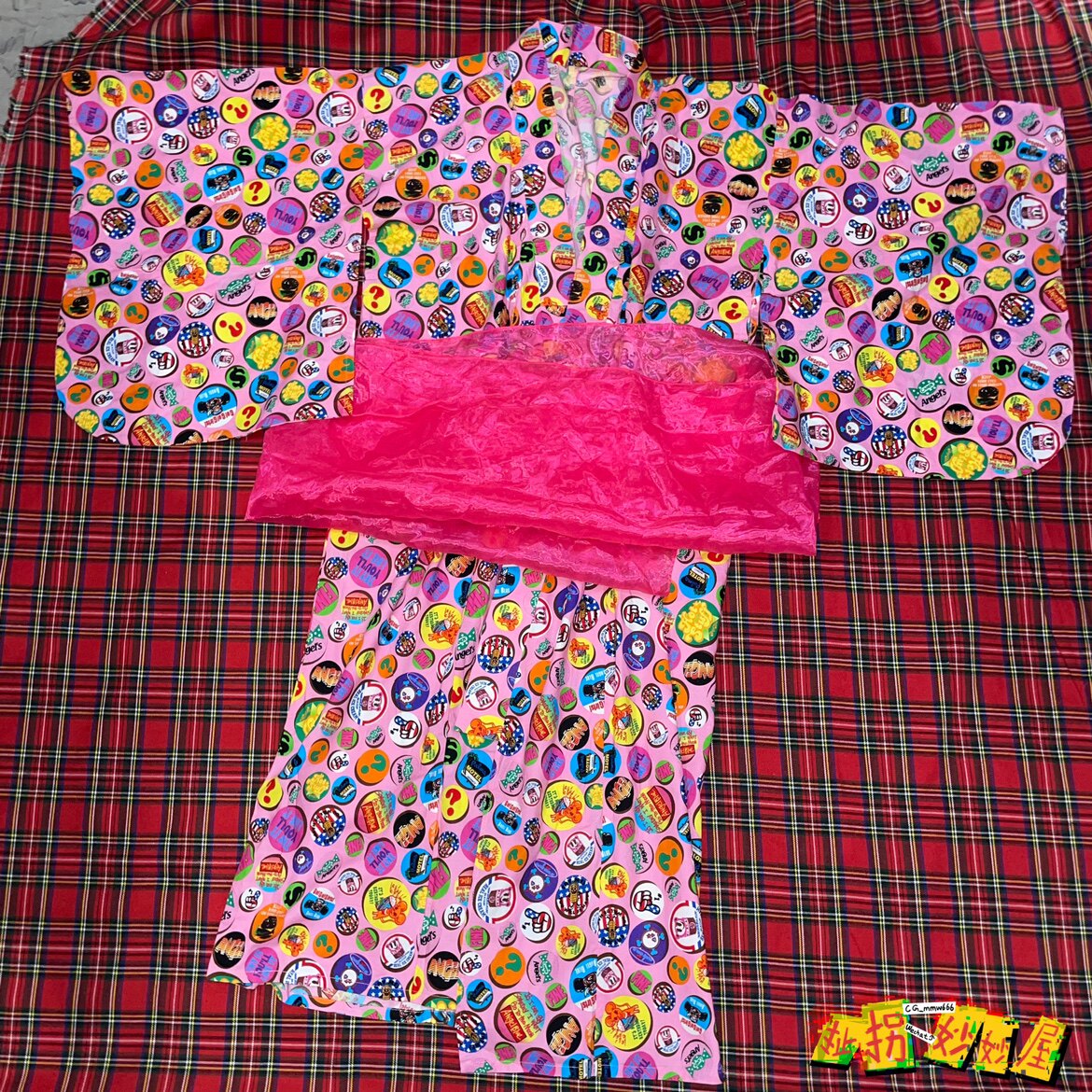 【现货掉落】ANGELBLUE日牌中古稀有孤品可爱浴衣×腰带原宿童趣