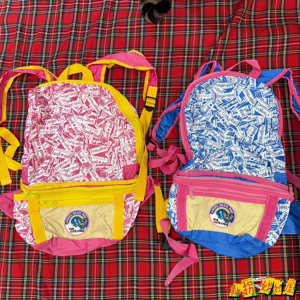 【现货掉落】angelblue日牌中古稀有孤品可爱3way包包童趣原宿