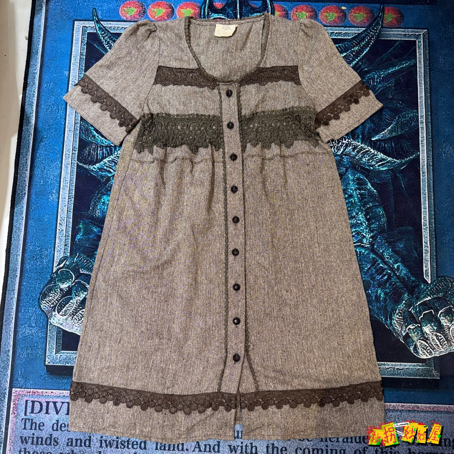 【现货掉落】日牌中古稀有孤品可爱Lolita连衣裙op森系古着原宿