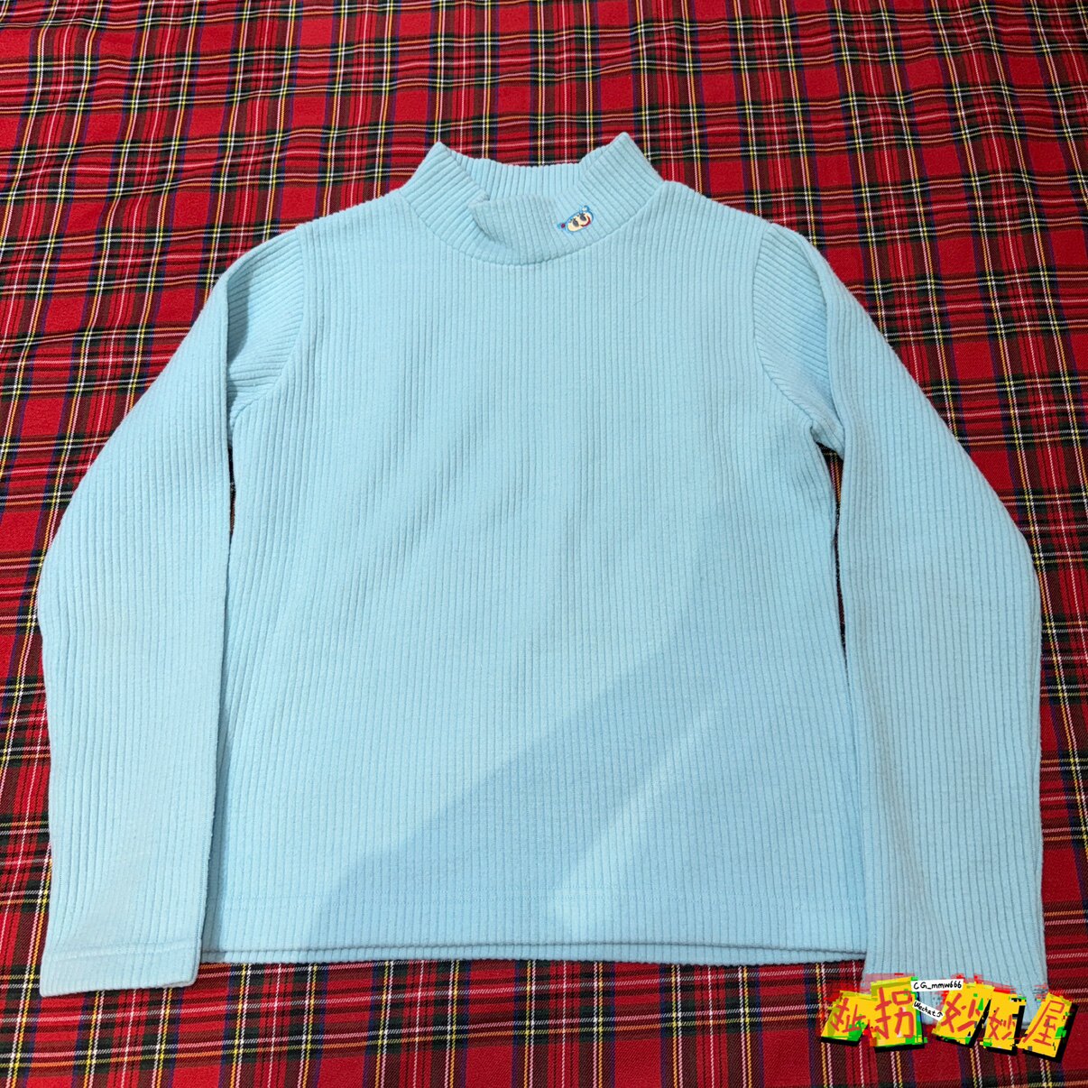 【现货掉落】angelblue日牌中古稀有孤品可爱针织毛衣刺绣童趣