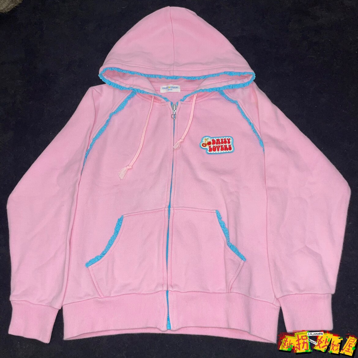 【现货掉落】Daisylovers日牌中古稀有孤品可爱樱桃连帽外套原宿