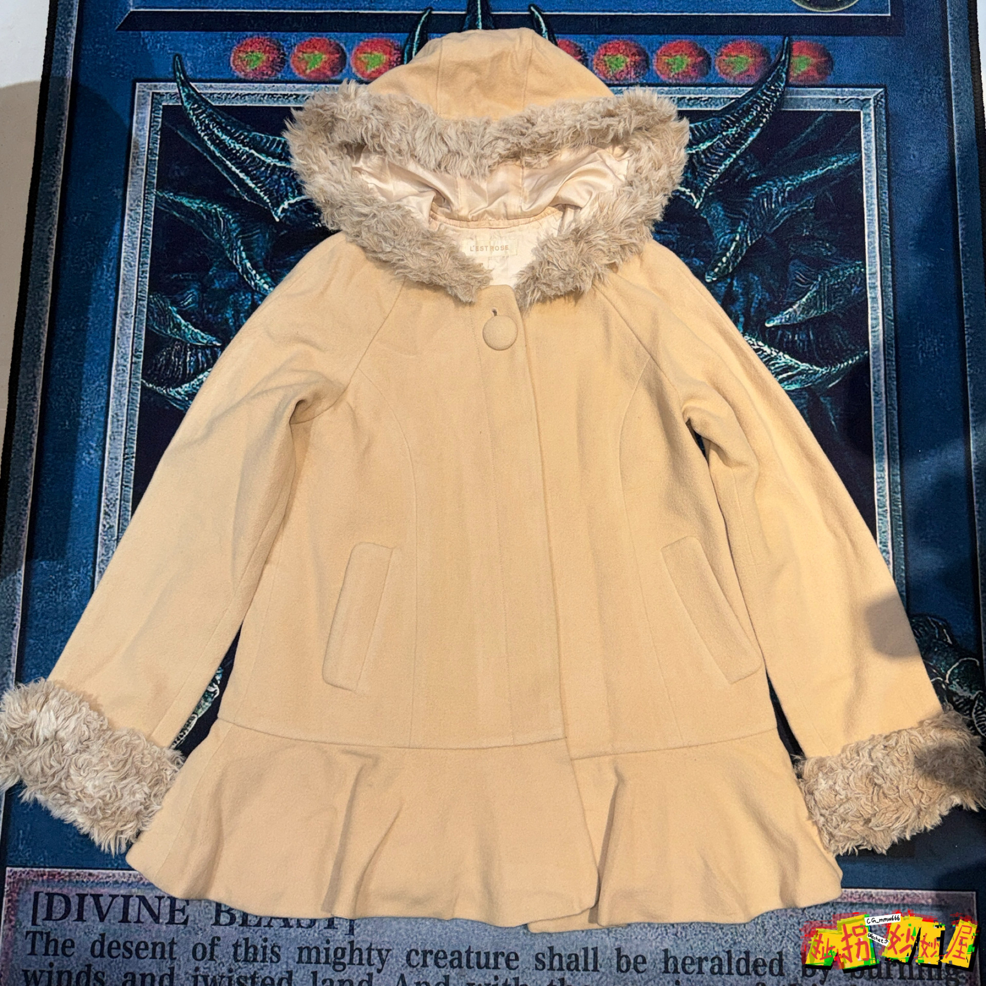 【现货掉落】L'est rose日牌中古稀有孤品可爱大衣外套风衣古着