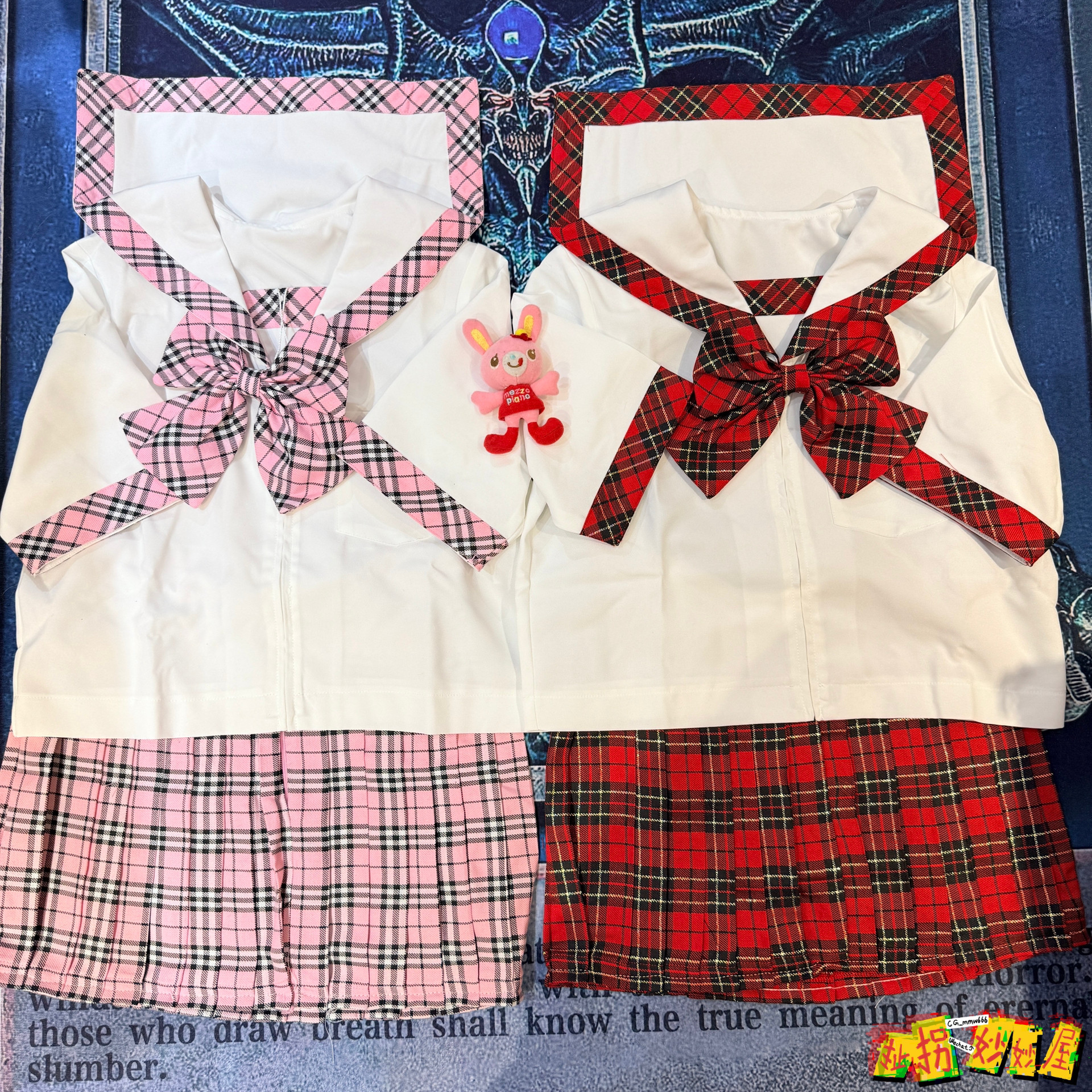 【1-2个月发】bodyline日牌全新未拆封苏格兰粉红格jk水手服萌款