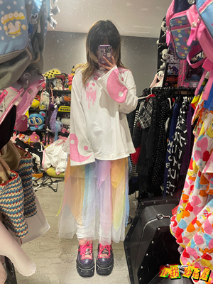 【现货掉落】ACDCRAG中古稀有孤品可爱日牌彩虹色sk长裙decora