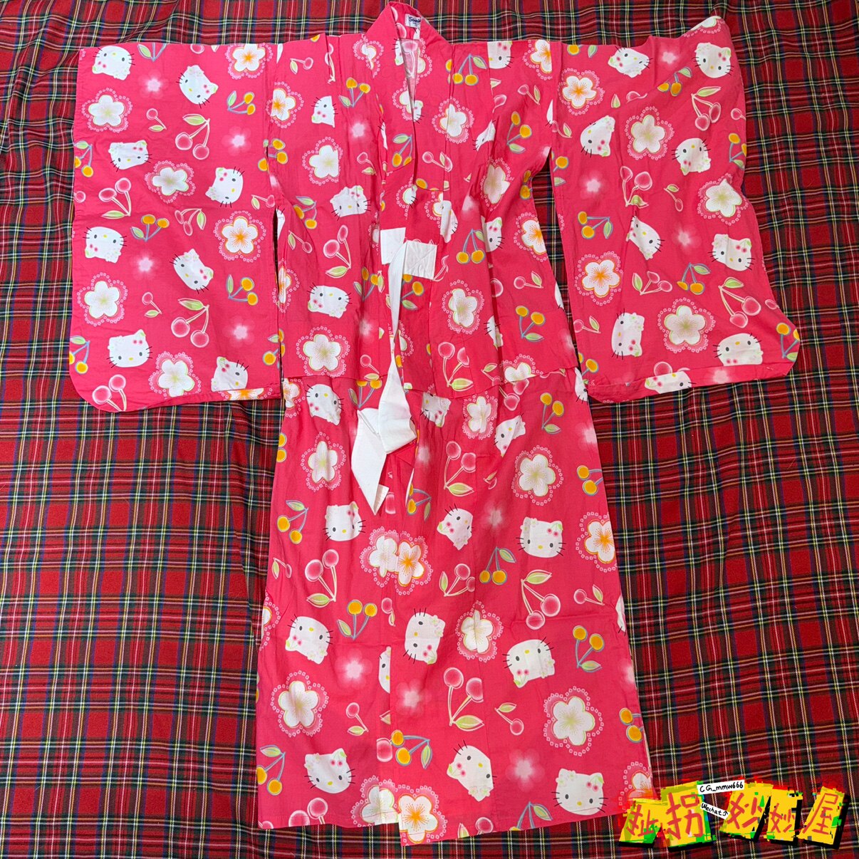 【现货掉落】hellokitty日牌中古稀有孤品可爱三丽鸥浴衣童趣原宿