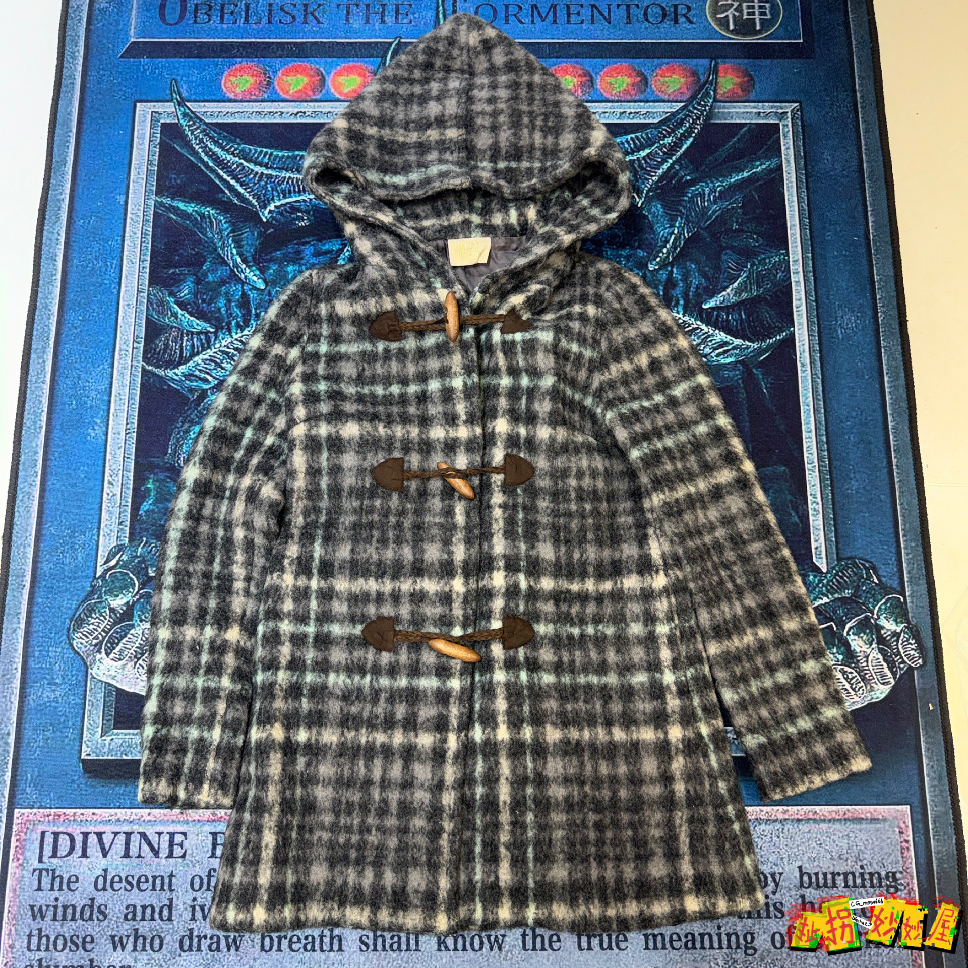 【现货掉落】alba rose日牌中古稀有孤品可爱牛角扣大衣外套呢子