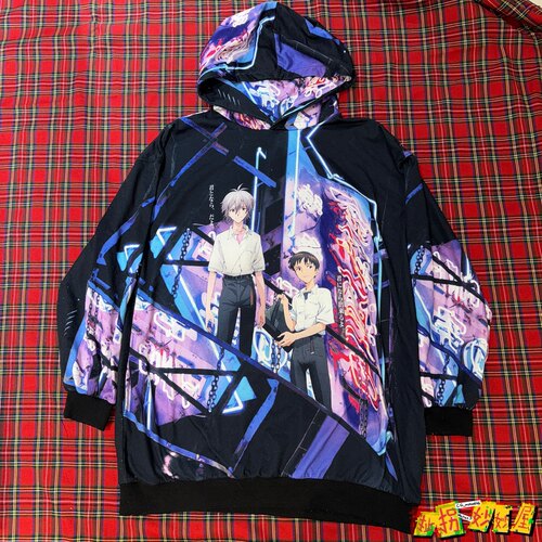 【现货掉落】acdcrag×EVA真嗣渚薰联名卫衣古早款日牌中古孤品