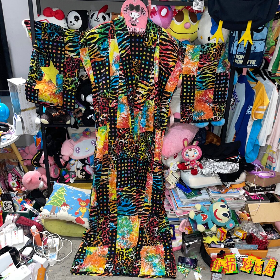 【现货掉落】仙品!elrodeo日牌中古稀有孤品浴衣扎染原宿decora