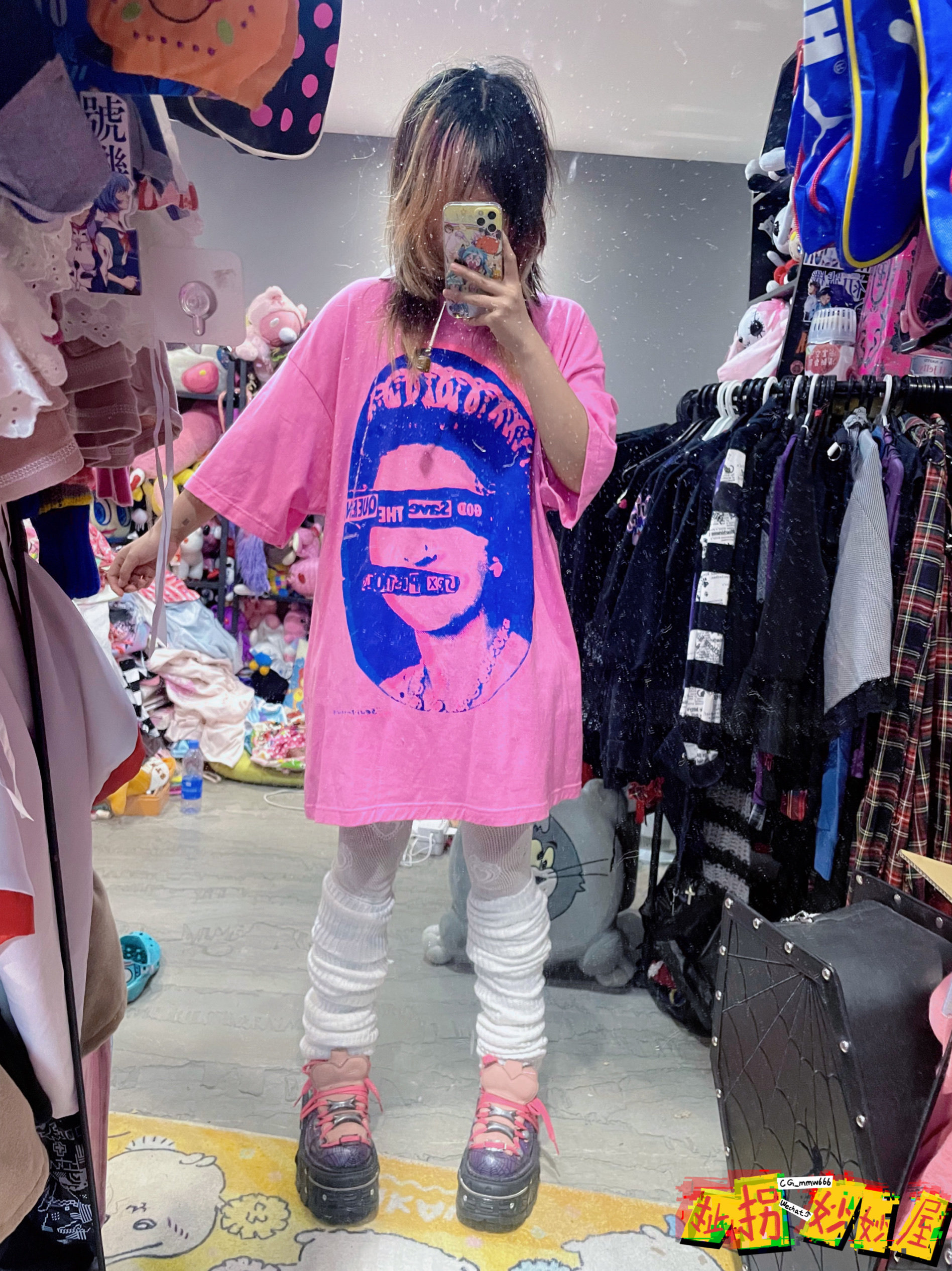 【现货掉落】sexydynamitelondon日牌全新带吊T恤朋克原宿y2k摇滚