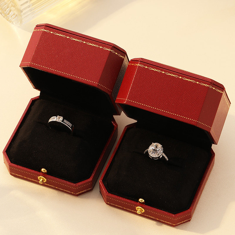 仿真钻戒结婚对戒情侣一对