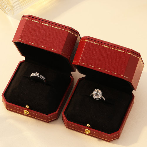 仿真钻戒结婚对戒情侣一对