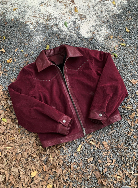 EME【八歧大蛇】座山蟒3.0雅奢少爷二代拼皮翻领仿兔绒加厚绒外套