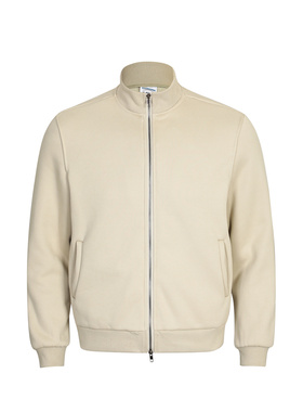 KAFER 美式复古重磅加绒立领开衫夹克男女宽松运动拉链外套棉衣潮