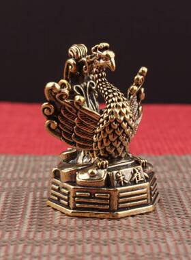 青龙 白虎 玄武 朱雀 紫铜四神兽摆件家居办公室桌面工艺品铜摆设