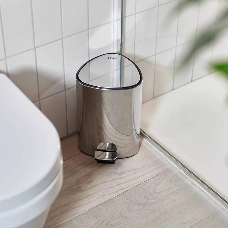 JosephJoseph垃圾桶不锈钢脚踏式高档家用带盖垃圾桶垃圾收纳桶