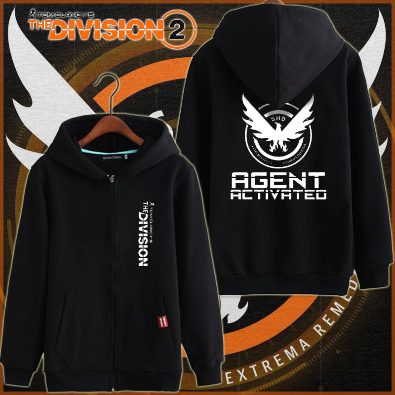 秋季全境封锁2 秋冬拉链卫衣服 steam周边 csgo PS4游戏长外套潮