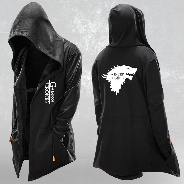 冰与火之歌卫衣男龙母冰原狼周边权力的游戏衣服开衫披风衣服外套