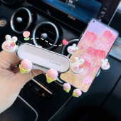 车载手机支架导航2026新款 车上可爱车内出风口装 饰汽车固定支撑架