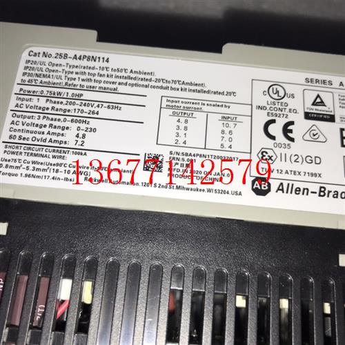 议价AB变频器25B-A4P8N114/N104 25b-v4p8n104 25B/25A-V6P0N104