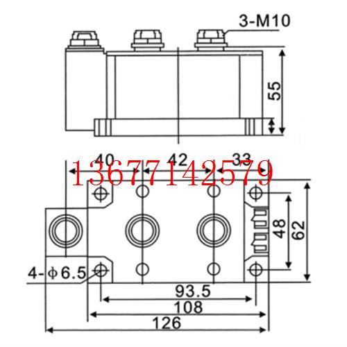 议价MTC500A1600V MTX500-12-14 上海山社可控硅模块 晶闸管MTC50